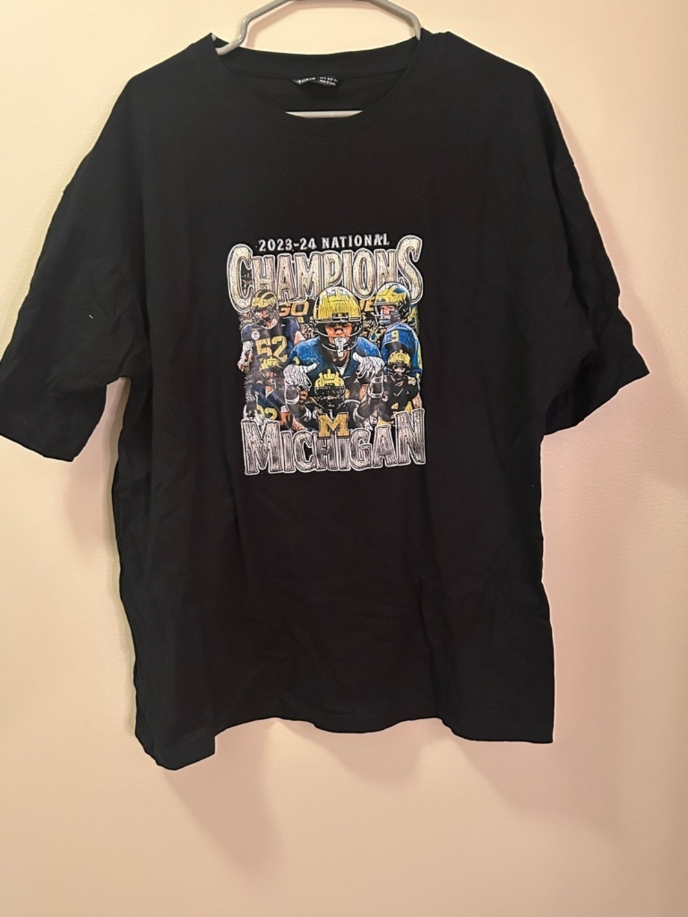 Michigan Champions Graphic T-Shirt Black Men's M College Football